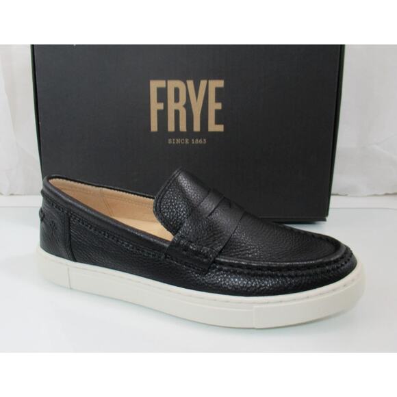 Women's Shoes Frye Ivy Penny Loafer Slip On Leather Comfort Black Size 7
